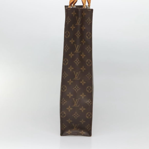 LOUIS VUITTON Monogram Sac Plat Hand Bag M51140 LV Auth ar13724