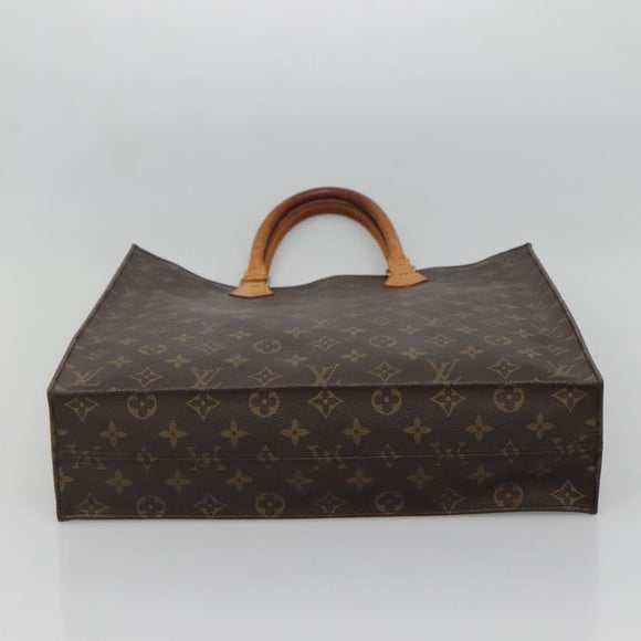 LOUIS VUITTON Monogram Sac Plat Hand Bag M51140 LV Auth ar13724