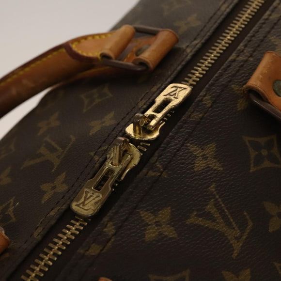 LOUIS VUITTON Monogram Keepall 55 Boston Bag M41424 LV Auth ar13730