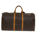 LOUIS VUITTON Monogram Keepall 55 Boston Bag M41424 LV Auth ar13730-2
