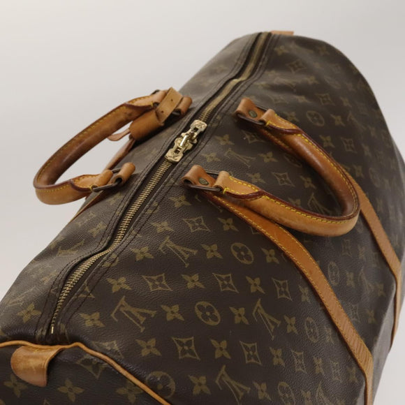 LOUIS VUITTON Monogram Keepall 55 Boston Bag M41424 LV Auth ar13730