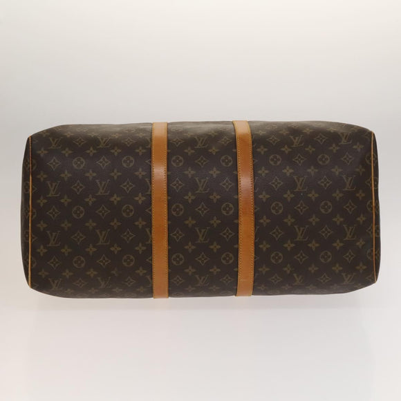 LOUIS VUITTON Monogram Keepall 55 Boston Bag M41424 LV Auth ar13730