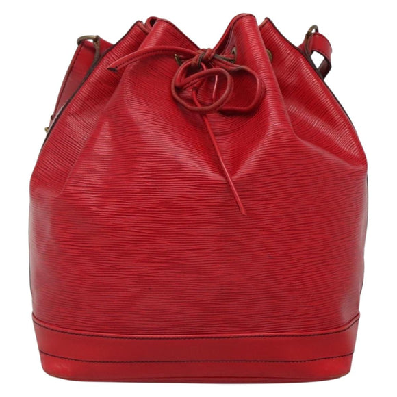 LOUIS VUITTON Epi Noe Shoulder Bag Red M44007 LV Auth ar13738
