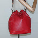 LOUIS VUITTON Epi Noe Shoulder Bag Red M44007 LV Auth ar13738-21
