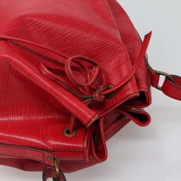LOUIS VUITTON Epi Noe Shoulder Bag Red M44007 LV Auth ar13738