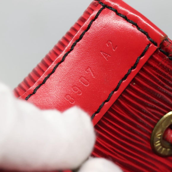 LOUIS VUITTON Epi Noe Shoulder Bag Red M44007 LV Auth ar13739