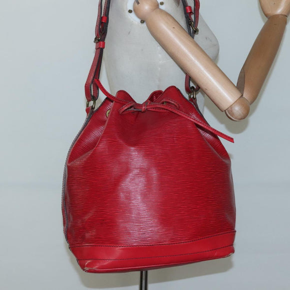 LOUIS VUITTON Epi Noe Shoulder Bag Red M44007 LV Auth ar13739