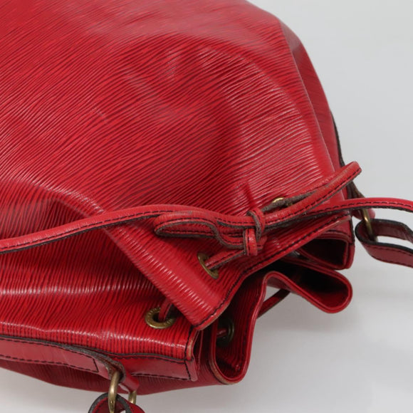 LOUIS VUITTON Epi Noe Shoulder Bag Red M44007 LV Auth ar13739
