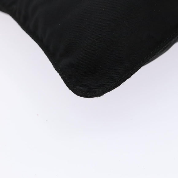 PRADA Shoulder Bag Nylon Black Silver Auth ar13740