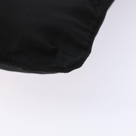 PRADA Shoulder Bag Nylon Black Silver Auth ar13740