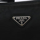 PRADA Shoulder Bag Nylon Black Silver Auth ar13740-17