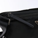 PRADA Shoulder Bag Nylon Black Silver Auth ar13740-10