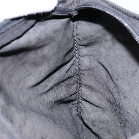 PRADA Shoulder Bag Nylon Black Silver Auth ar13740