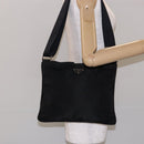 PRADA Shoulder Bag Nylon Black Silver Auth ar13740-21
