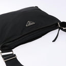 PRADA Shoulder Bag Nylon Black Silver Auth ar13740-6