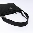 PRADA Shoulder Bag Nylon Black Silver Auth ar13740-7