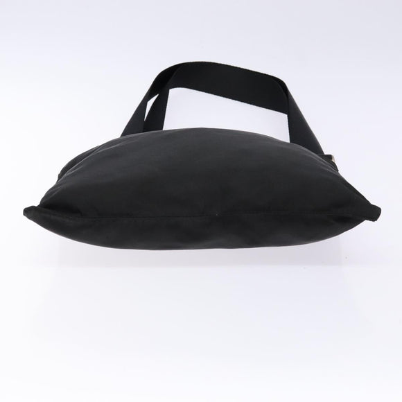 PRADA Shoulder Bag Nylon Black Silver Auth ar13740