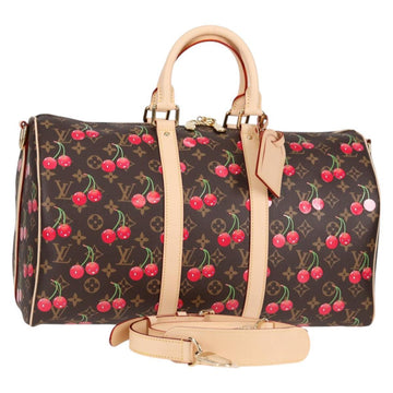 LOUIS VUITTON Cherry Blossom TM Keepall Bandouliere 45 Bag M13752 Auth ar13742SM