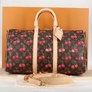 LOUIS VUITTON Cherry Blossom TM Keepall Bandouliere 45 Bag M13752 Auth ar13742SM-12
