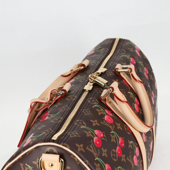 LOUIS VUITTON Cherry Blossom TM Keepall Bandouliere 45 Bag M13752 Auth ar13742SM