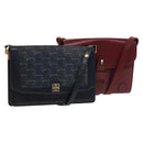 GIVENCHY Barry Shoulder Bag Leather 2Set Navy Bordeaux Auth ar13745-1