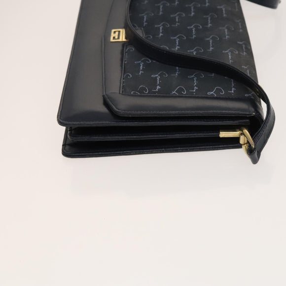 GIVENCHY Barry Shoulder Bag Leather 2Set Navy Bordeaux Auth ar13745