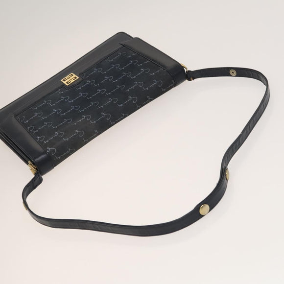 GIVENCHY Barry Shoulder Bag Leather 2Set Navy Bordeaux Auth ar13745