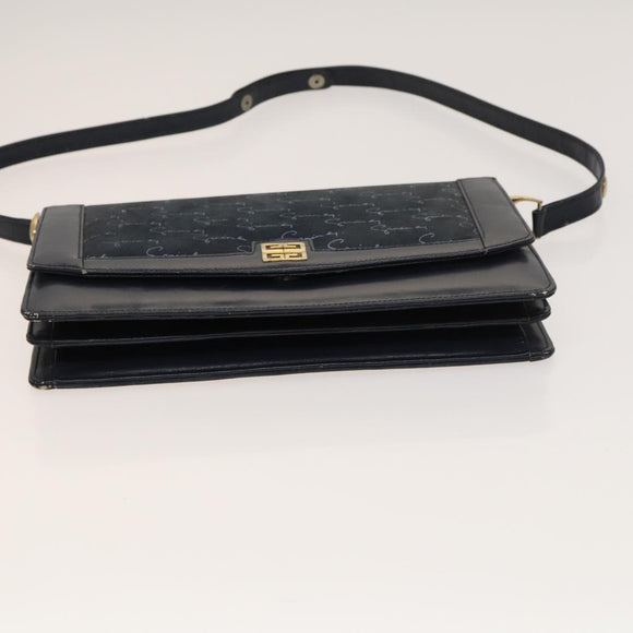 GIVENCHY Barry Shoulder Bag Leather 2Set Navy Bordeaux Auth ar13745