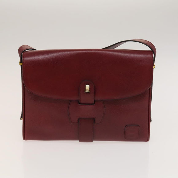 GIVENCHY Barry Shoulder Bag Leather 2Set Navy Bordeaux Auth ar13745