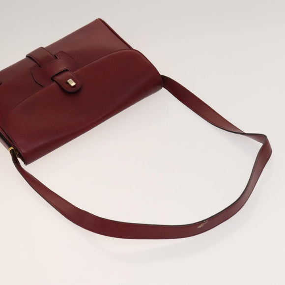 GIVENCHY Barry Shoulder Bag Leather 2Set Navy Bordeaux Auth ar13745