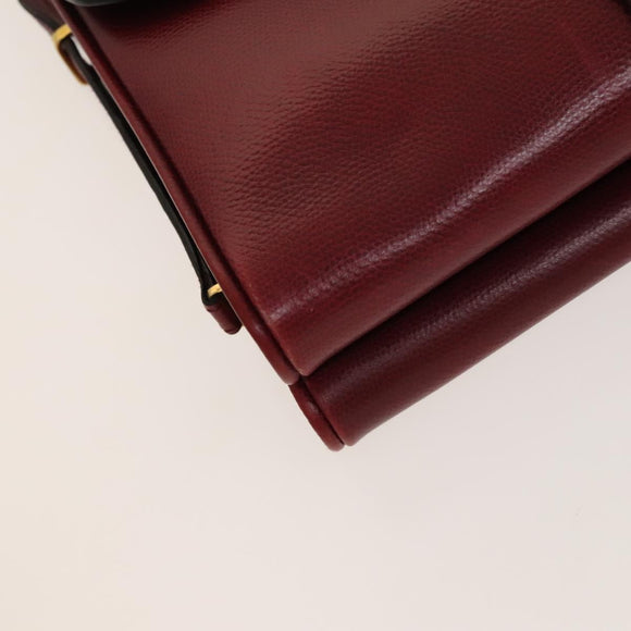 GIVENCHY Barry Shoulder Bag Leather 2Set Navy Bordeaux Auth ar13745