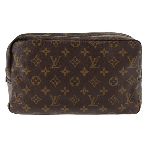 LOUIS VUITTON Monogram Trousse Toilette 28 Clutch Bag M47522 LV Auth ar13749