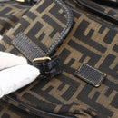 FENDI Zucca Canvas Backpack Brown Black gold Auth ar13750-11