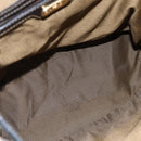 FENDI Zucca Canvas Backpack Brown Black gold Auth ar13750-12