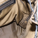 FENDI Zucca Canvas Backpack Brown Black gold Auth ar13750-19