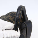 FENDI Zucca Canvas Backpack Brown Black gold Auth ar13750-7