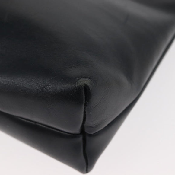 Salvatore Ferragamo Vala Shoulder Bag Leather Navy Gold Auth ar13751