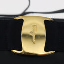 Salvatore Ferragamo Vala Shoulder Bag Leather Navy Gold Auth ar13751-10