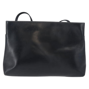 Salvatore Ferragamo Vala Shoulder Bag Leather Navy Gold Auth ar13751 - 0