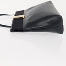 Salvatore Ferragamo Vala Shoulder Bag Leather Navy Gold Auth ar13751-4