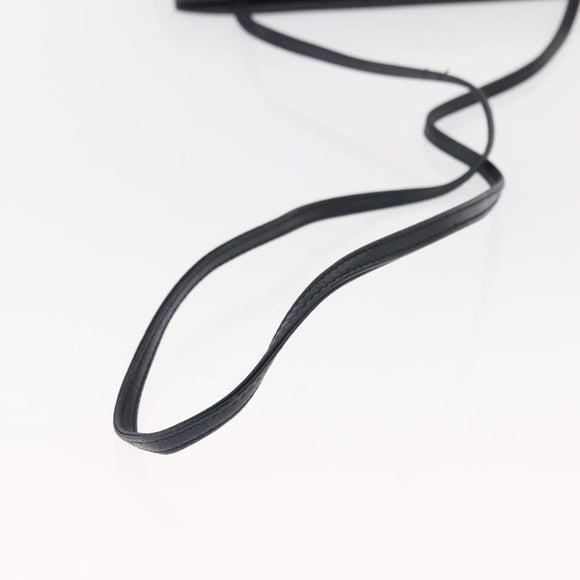 Salvatore Ferragamo Vala Shoulder Bag Leather Navy Gold Auth ar13751