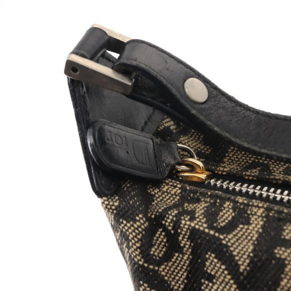 Christian Dior Trotter Canvas Handtas Marineblauw Auth ar13752