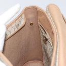 Christian Dior Honeycomb Canvas Shoulder Bag PVC Leather Beige Gold Auth ar13753-20