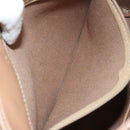 Christian Dior Honeycomb Canvas Shoulder Bag PVC Leather Beige Gold Auth ar13753-21