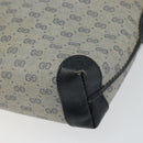 GUCCI Micro GG Canvas Bag PVC Leather Navy Gold 007 115 0093 Auth ar13754-9