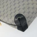 GUCCI Micro GG Canvas Bag PVC Leather Navy Gold 007 115 0093 Auth ar13754-14