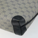 GUCCI Micro GG Canvas Bag PVC Leather Navy Gold 007 115 0093 Auth ar13754-15