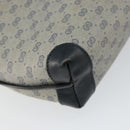 GUCCI Micro GG Canvas Bag PVC Leather Navy Gold 007 115 0093 Auth ar13754-16