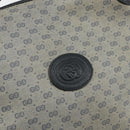 GUCCI Micro GG Canvas Bag PVC Leather Navy Gold 007 115 0093 Auth ar13754-17