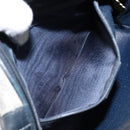 GUCCI Micro GG Canvas Bag PVC Leather Navy Gold 007 115 0093 Auth ar13754-11